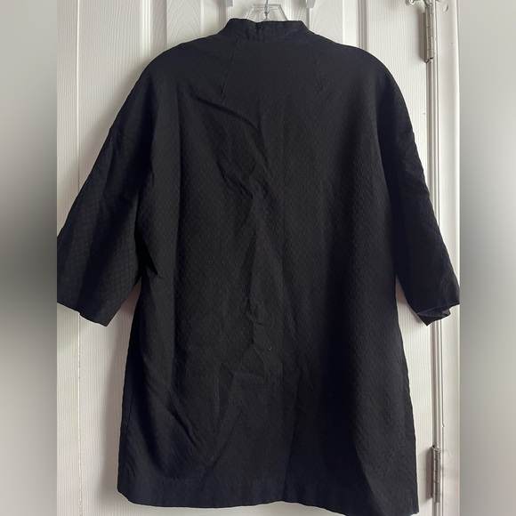 Natori Black Cape Kimono Style Jacket Medium - Picture 2 of 5